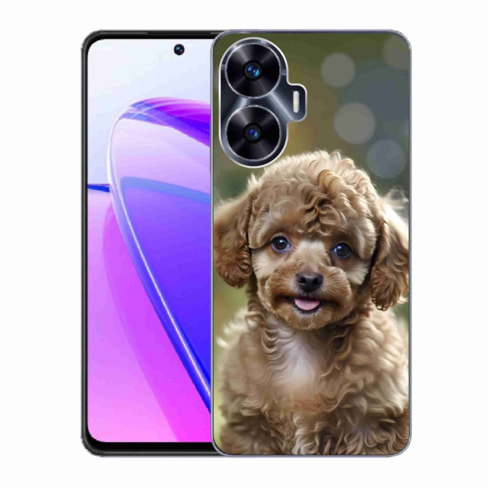 Gelový kryt mmCase na Realme C55 - roztomilý pudl