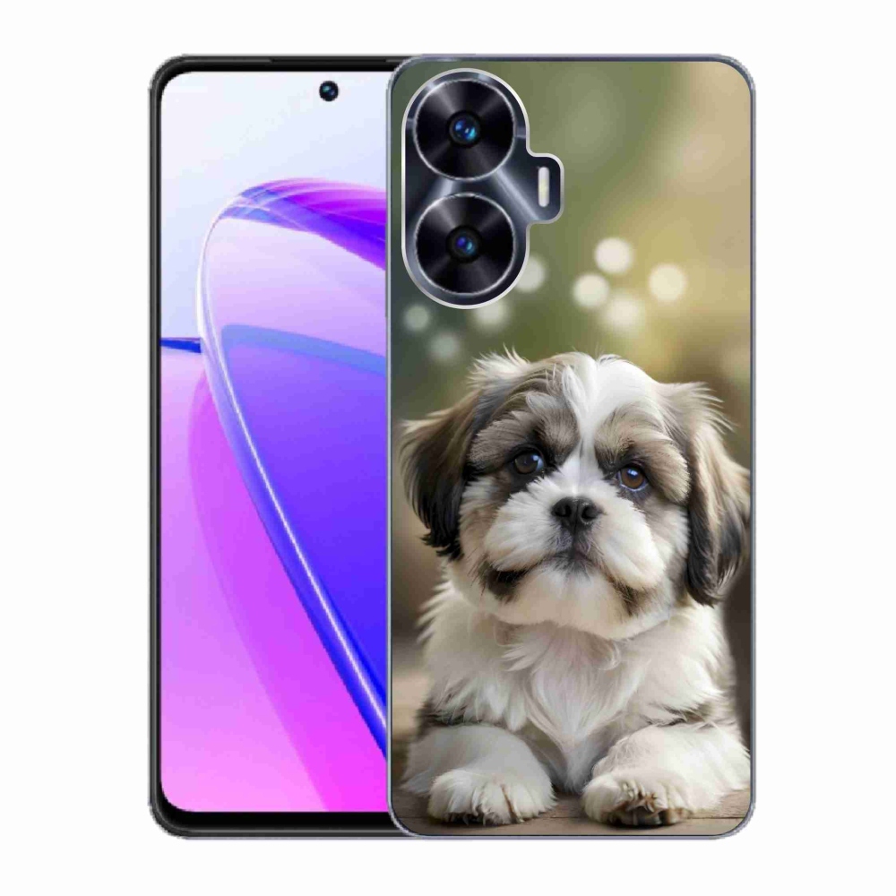 Gelový kryt mmCase na Realme C55 - roztomilý shih-tzu