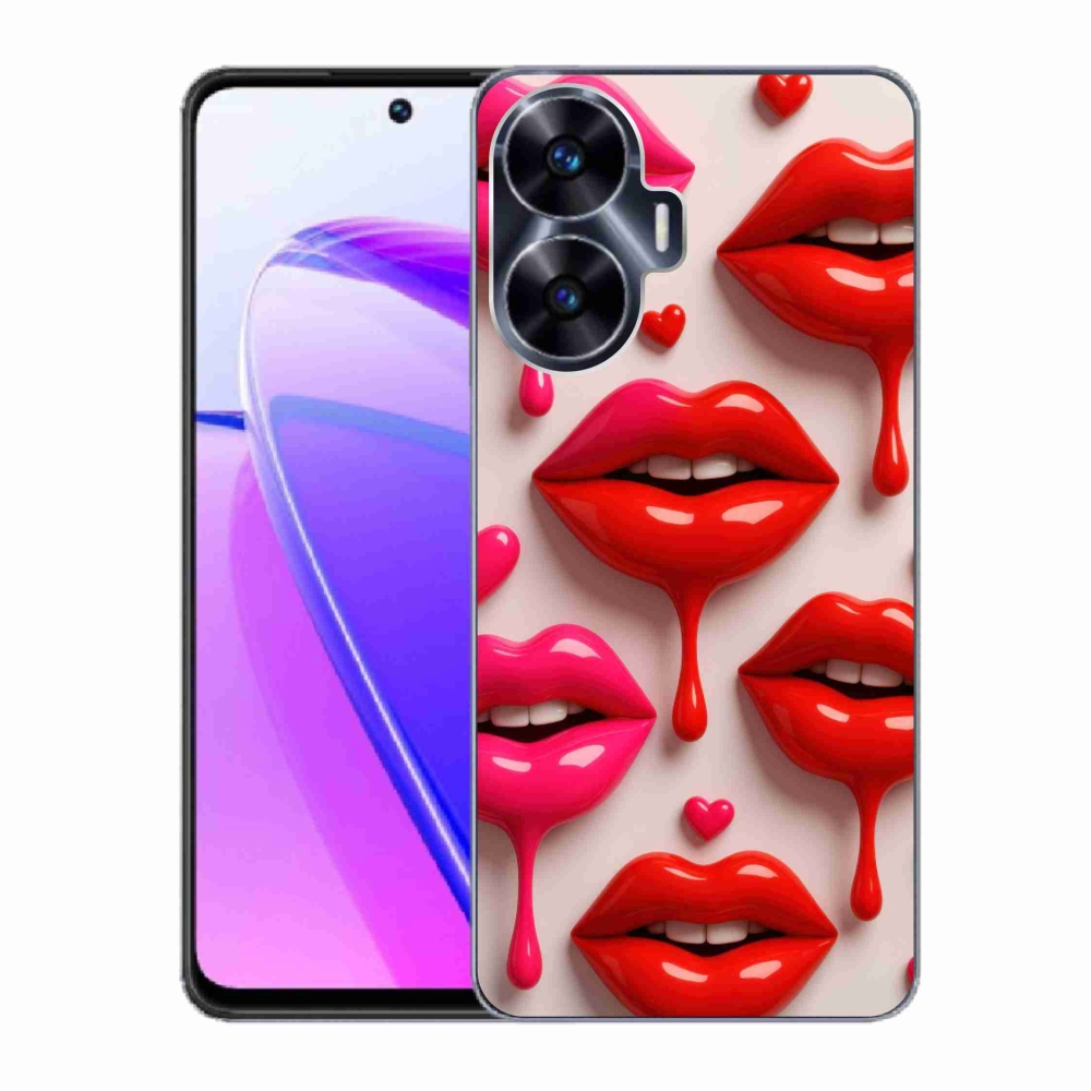 Gelový kryt mmCase na Realme C55 - rty 2
