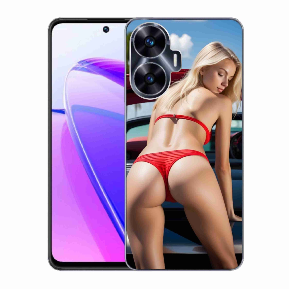 Gelový kryt mmCase na Realme C55 - sexy žena 2