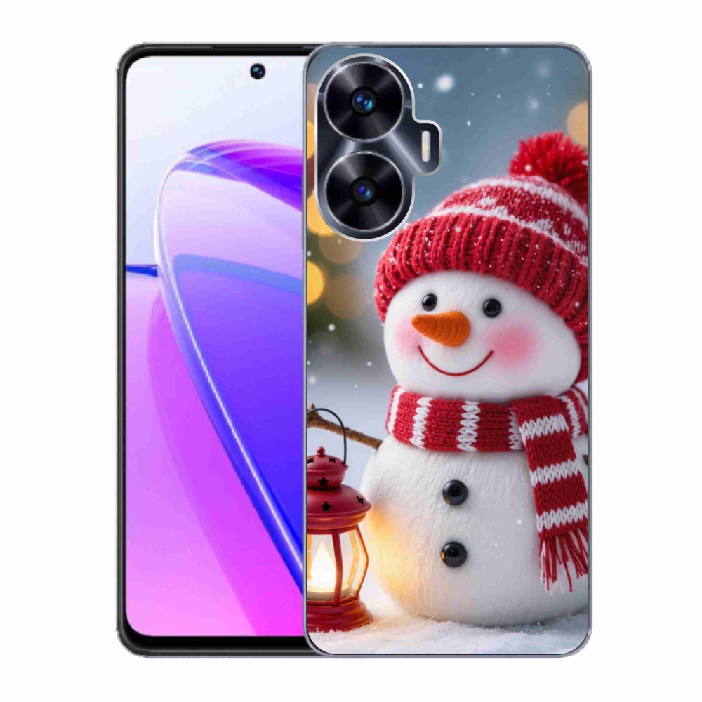 Gelový kryt mmCase na Realme C55 - sněhulák 2