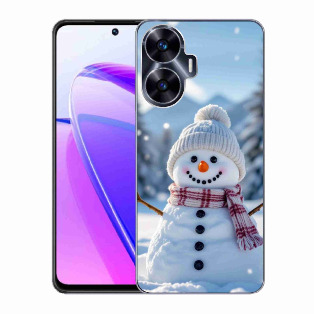 Gelový kryt mmCase na Realme C55 - sněhulák 3