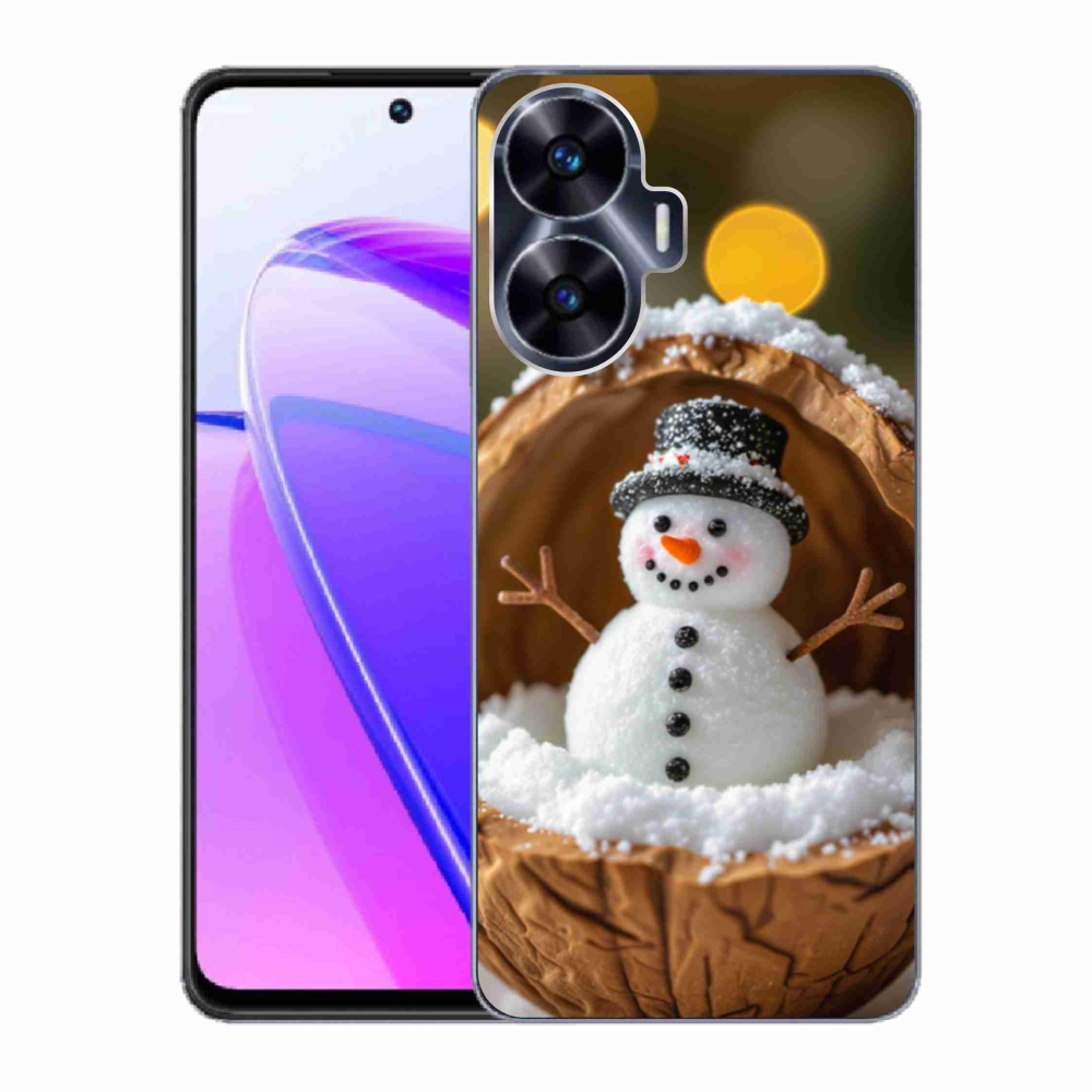 Gelový kryt mmCase na Realme C55 - sněhulák 4