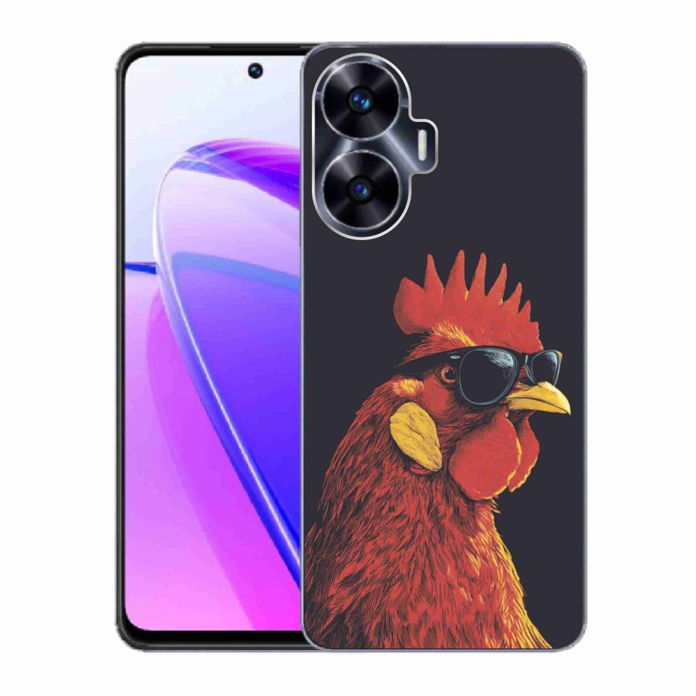 Gelový kryt mmCase na Realme C55 - stylový kohout