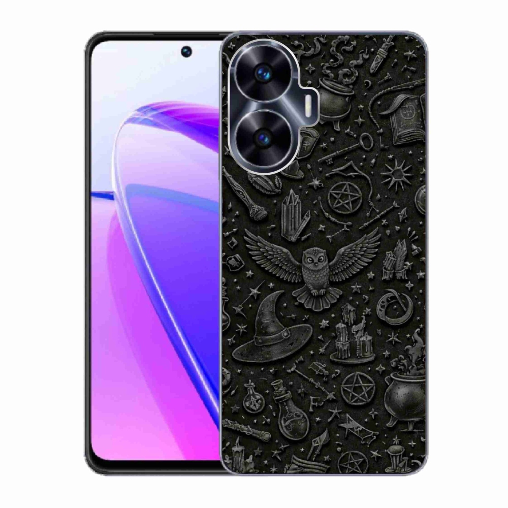 Gelový kryt mmCase na Realme C55 - tmavý magický svět