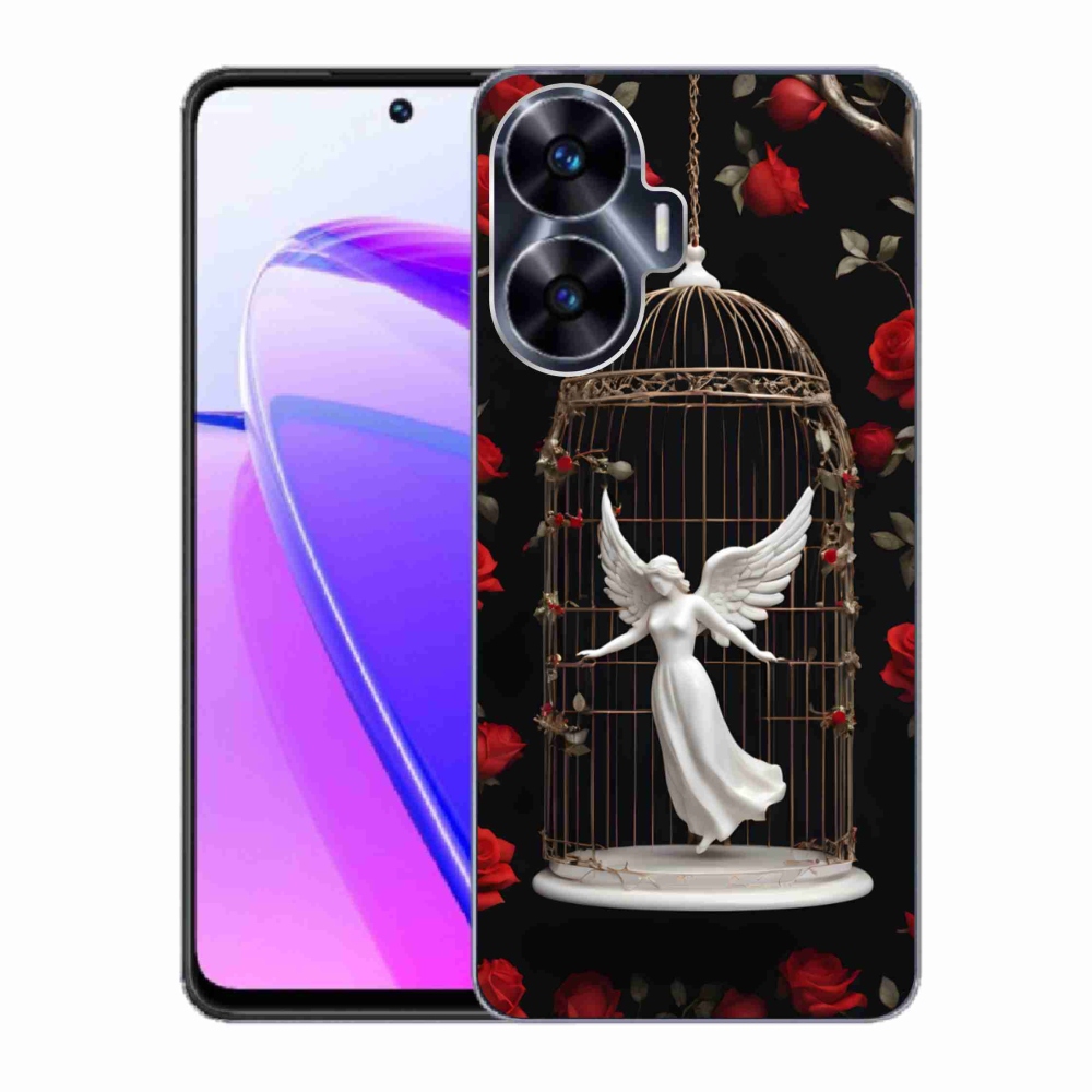 Gelový kryt mmCase na Realme C55 - uvězněný anděl