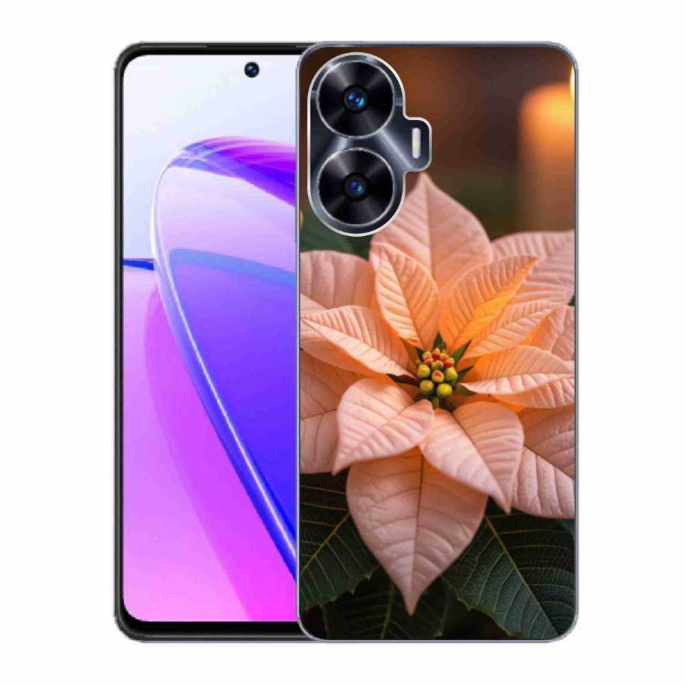 Gelový kryt mmCase na Realme C55 - vánoční hvězda