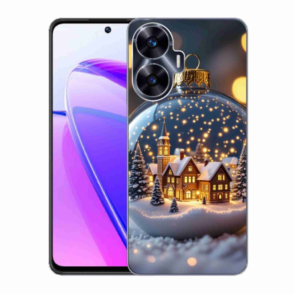 Gelový kryt mmCase na Realme C55 - vánoční koule 4