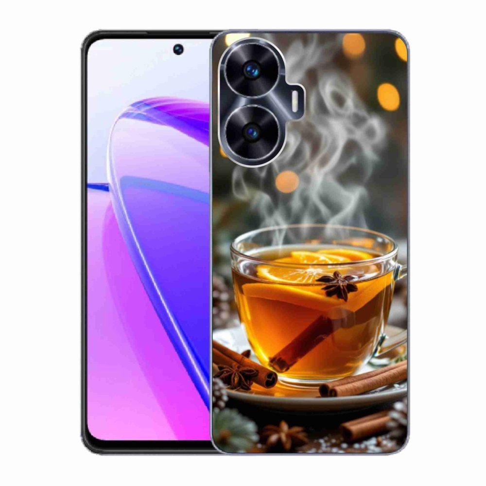 Gelový kryt mmCase na Realme C55 - vánoční punč