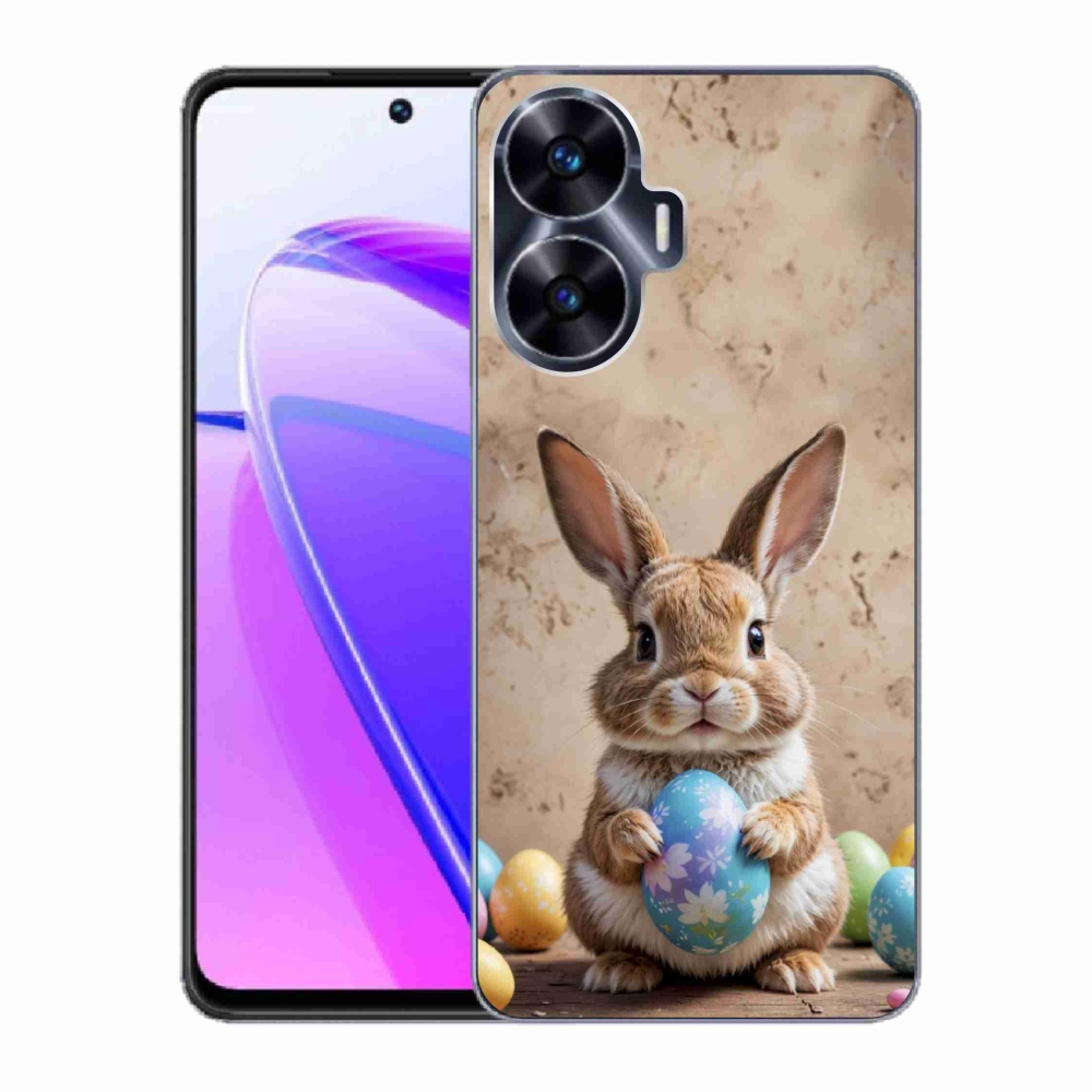 Gelový kryt mmCase na Realme C55 - velikonoční králíček