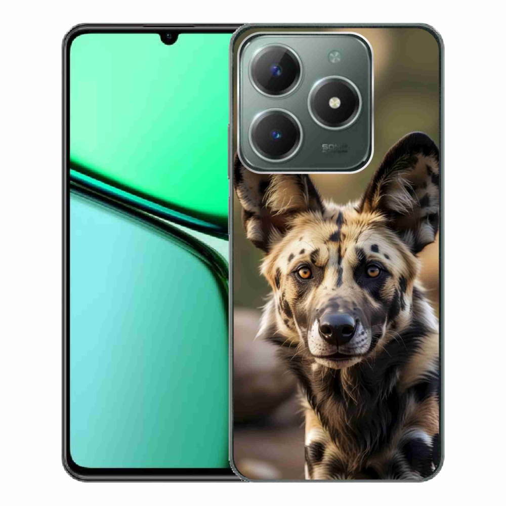 Gelový kryt mmCase na Realme C61 - africký divoký pes