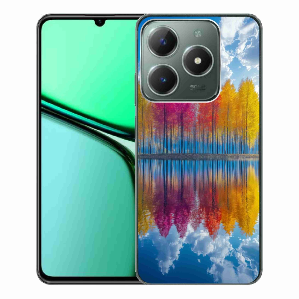 Gelový kryt mmCase na Realme C61 - barevné stromy