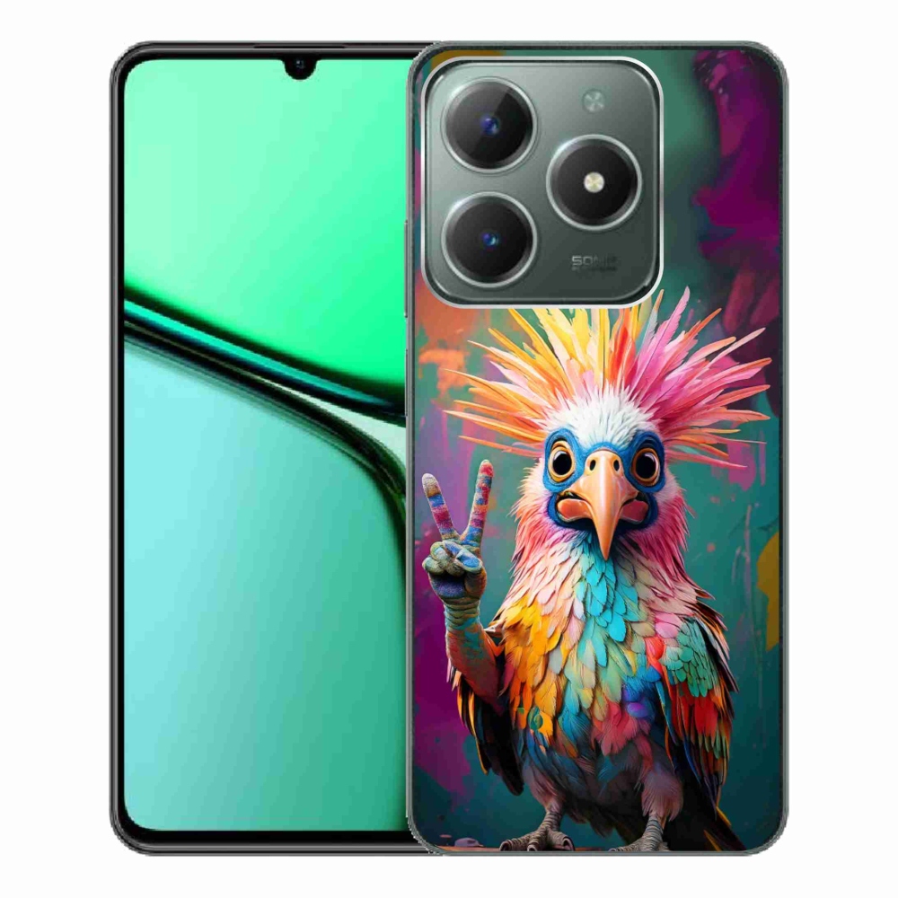 Gelový kryt mmCase na Realme C61 - barevný rebel