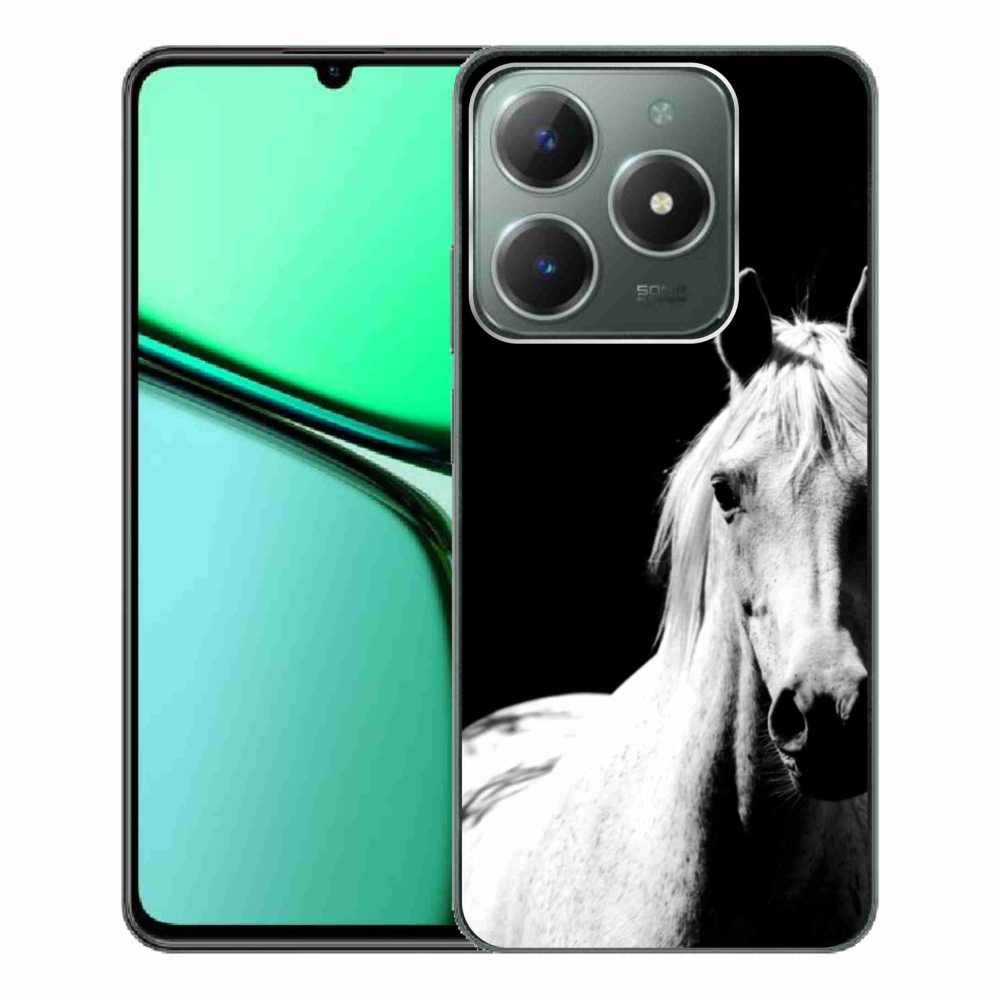 Gelový kryt mmCase na Realme C61 - bílý kůň 5