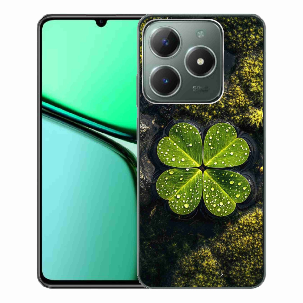 Gelový kryt mmCase na Realme C61 - čtyřlístek