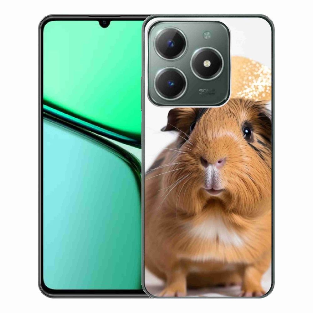 Gelový kryt mmCase na Realme C61 - hnědé morče
