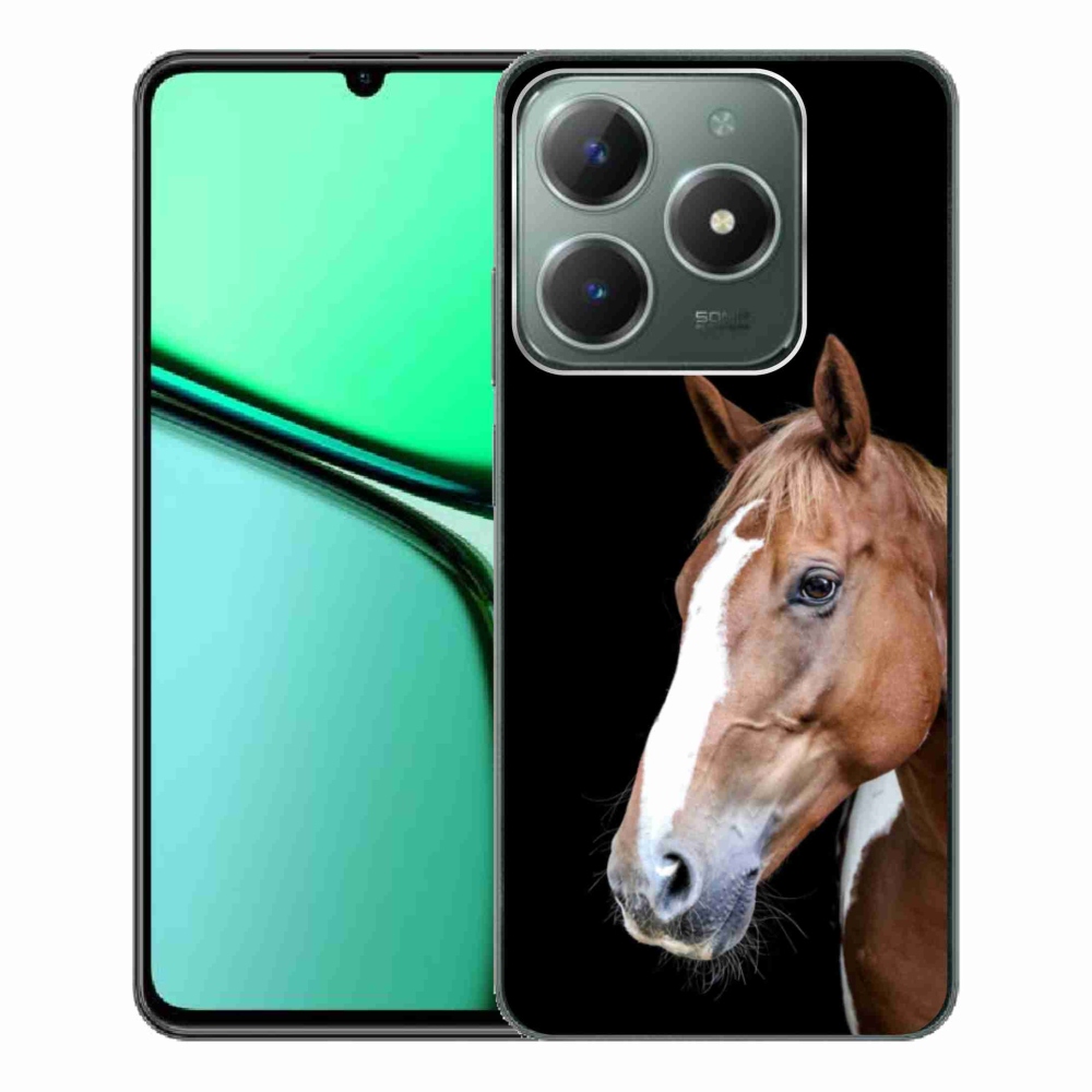 Gelový kryt mmCase na Realme C61 - hnědý kůň 3