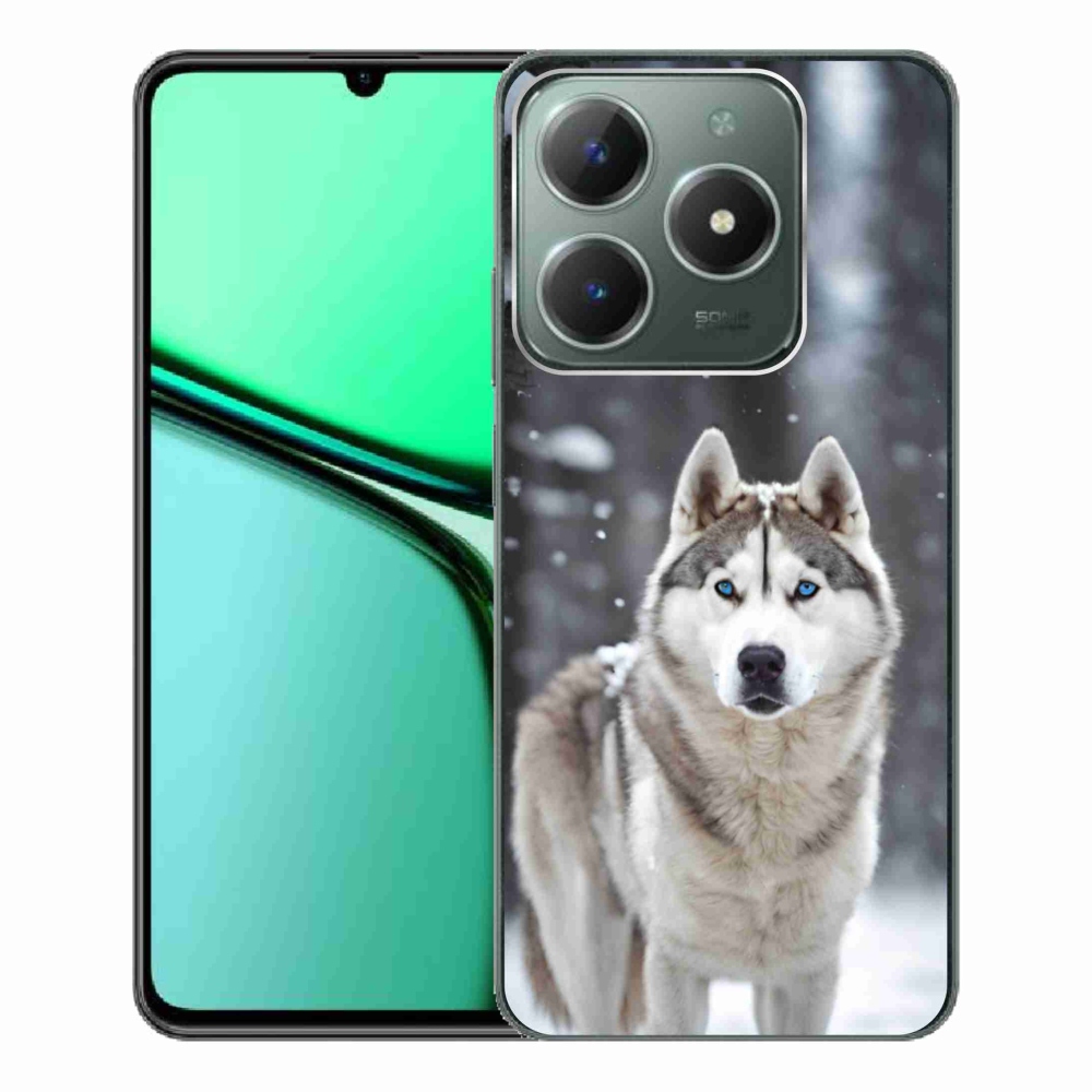 Gelový kryt mmCase na Realme C61 - husky 2