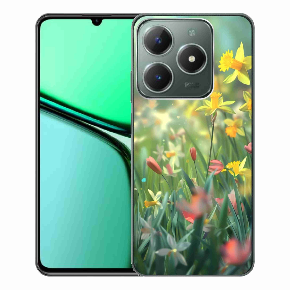 Gelový kryt mmCase na Realme C61 - jarní květy