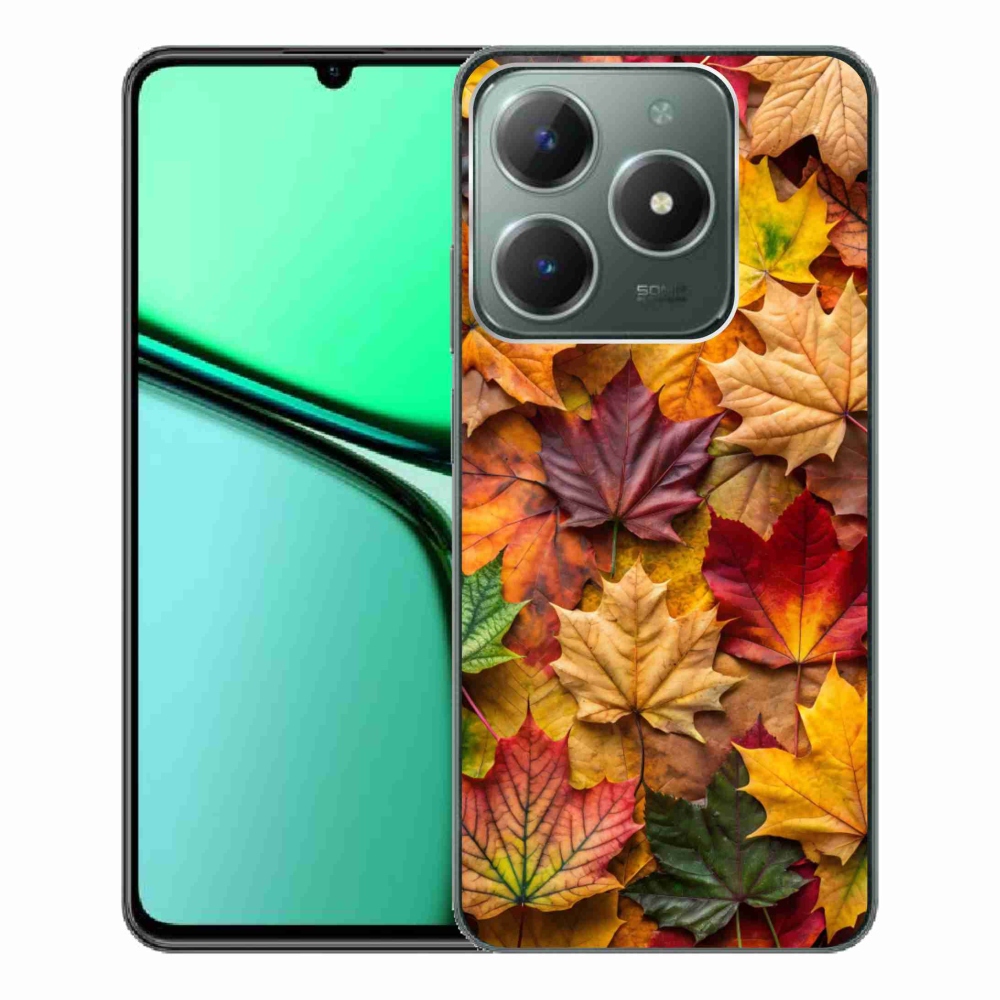 Gelový kryt mmCase na Realme C61 - javorové listy 2