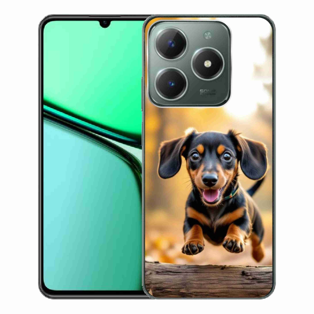 Gelový kryt mmCase na Realme C61 - jezevčík 2