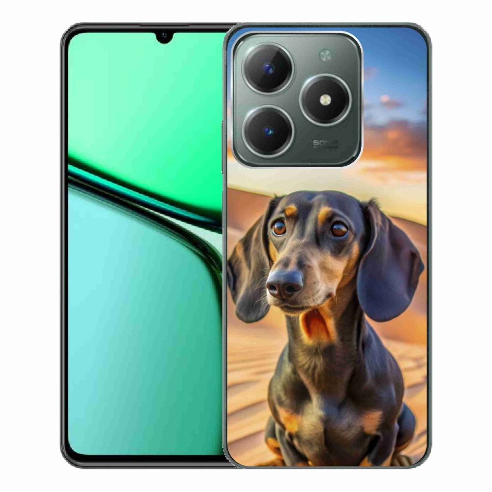 Gelový kryt mmCase na Realme C61 - jezevčík 3 