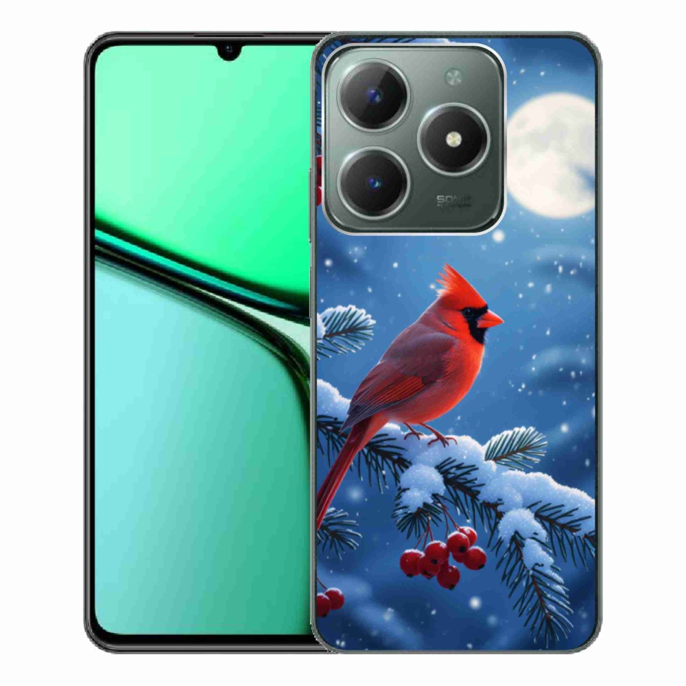 Gelový kryt mmCase na Realme C61 - kardinál červený