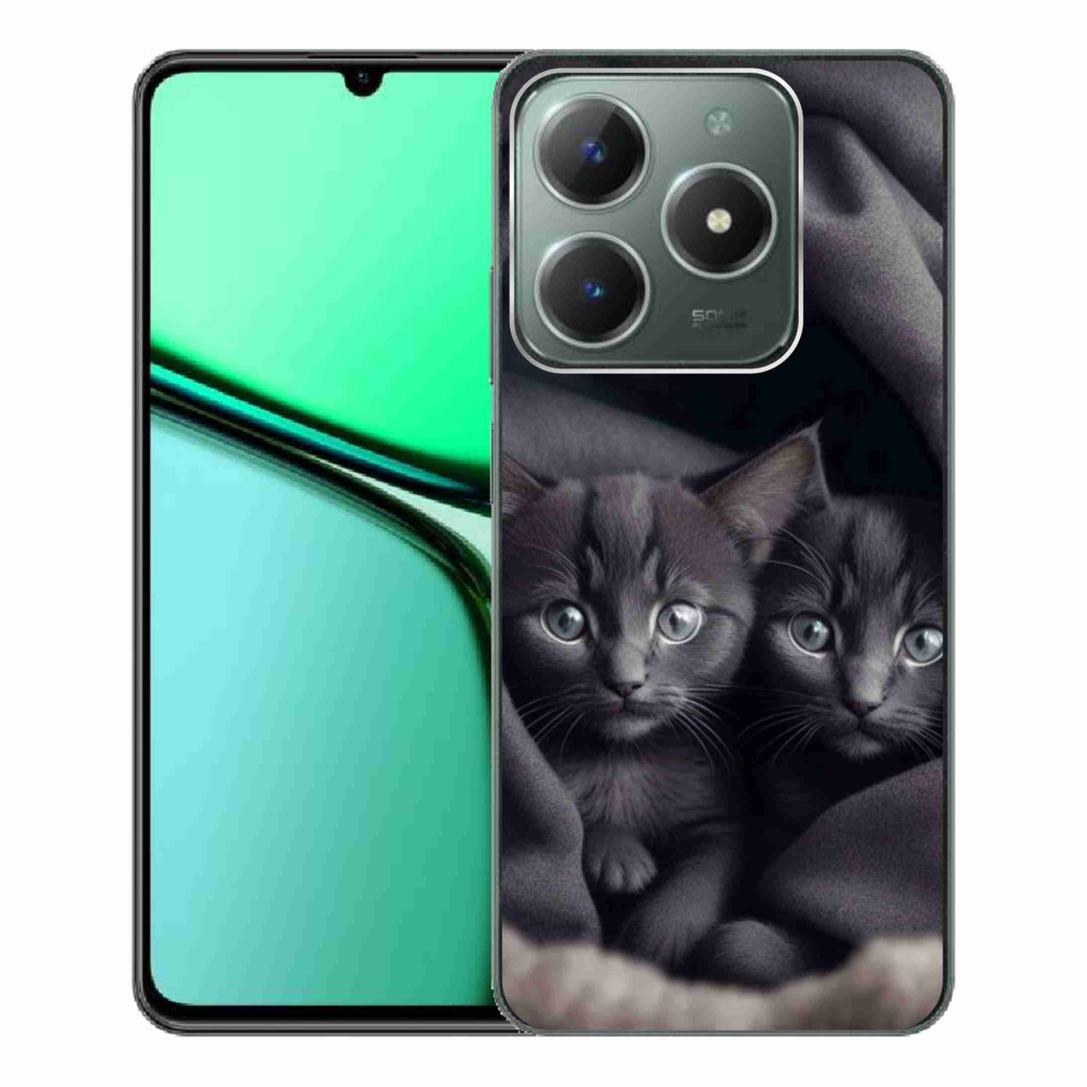 Gelový kryt mmCase na Realme C61 - kočičí duo