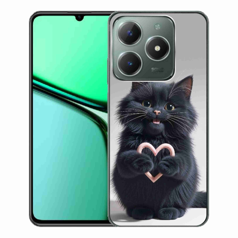 Gelový kryt mmCase na Realme C61 - kočičí láska 3