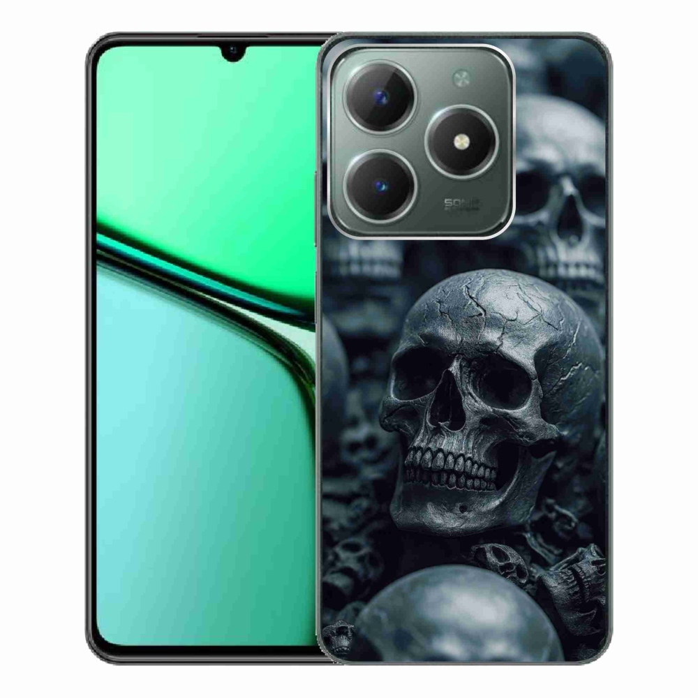 Gelový kryt mmCase na Realme C61 - lebka 2