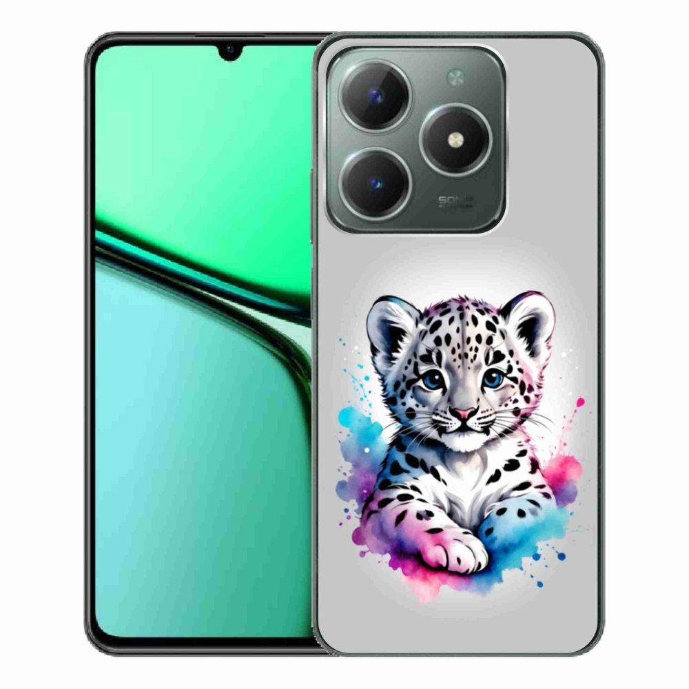 Gelový kryt mmCase na Realme C61 - levhartí mládě