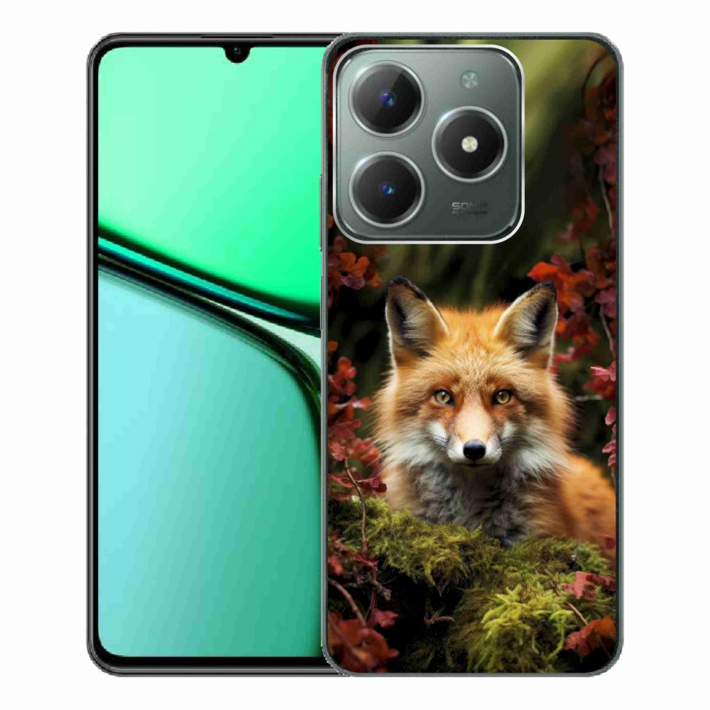 Gelový kryt mmCase na Realme C61 - liška v lese