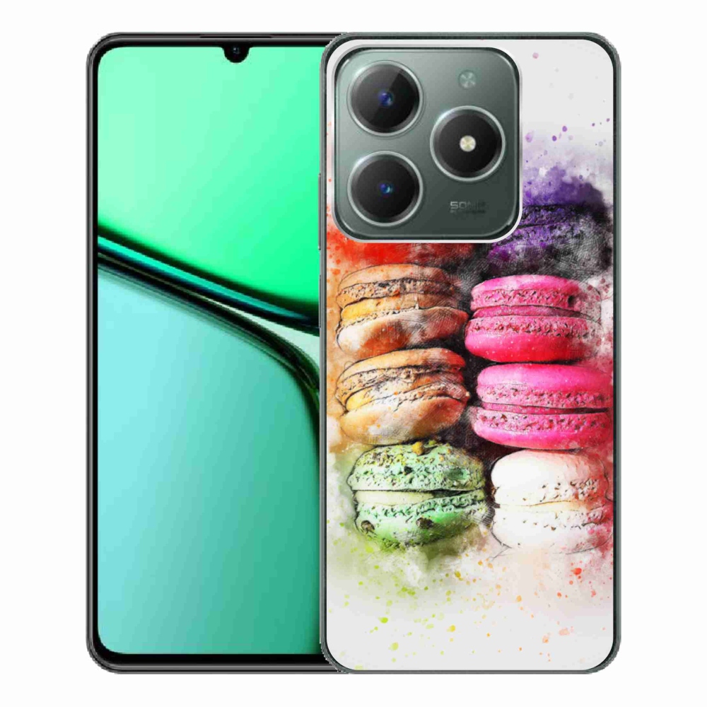 Gelový kryt mmCase na Realme C61 - makrónky