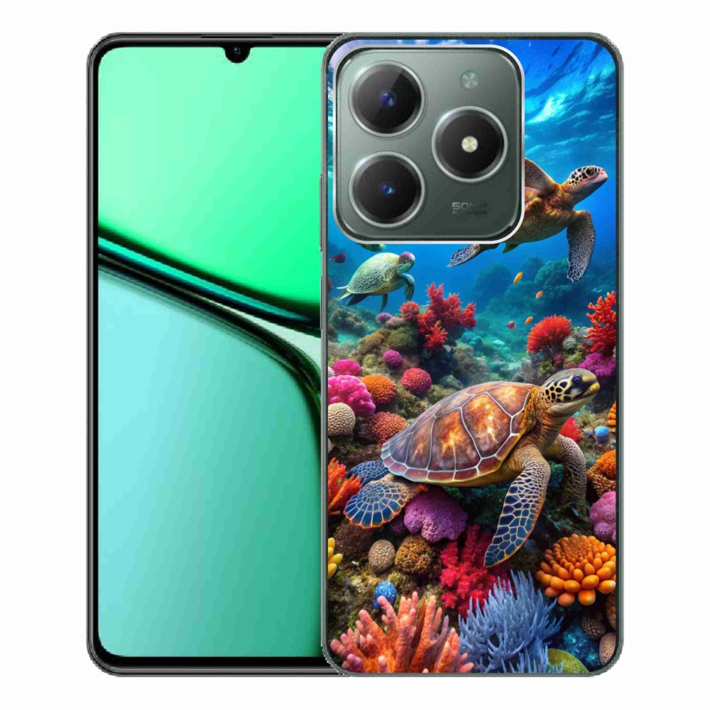 Gelový kryt mmCase na Realme C61 - mořský svět 2