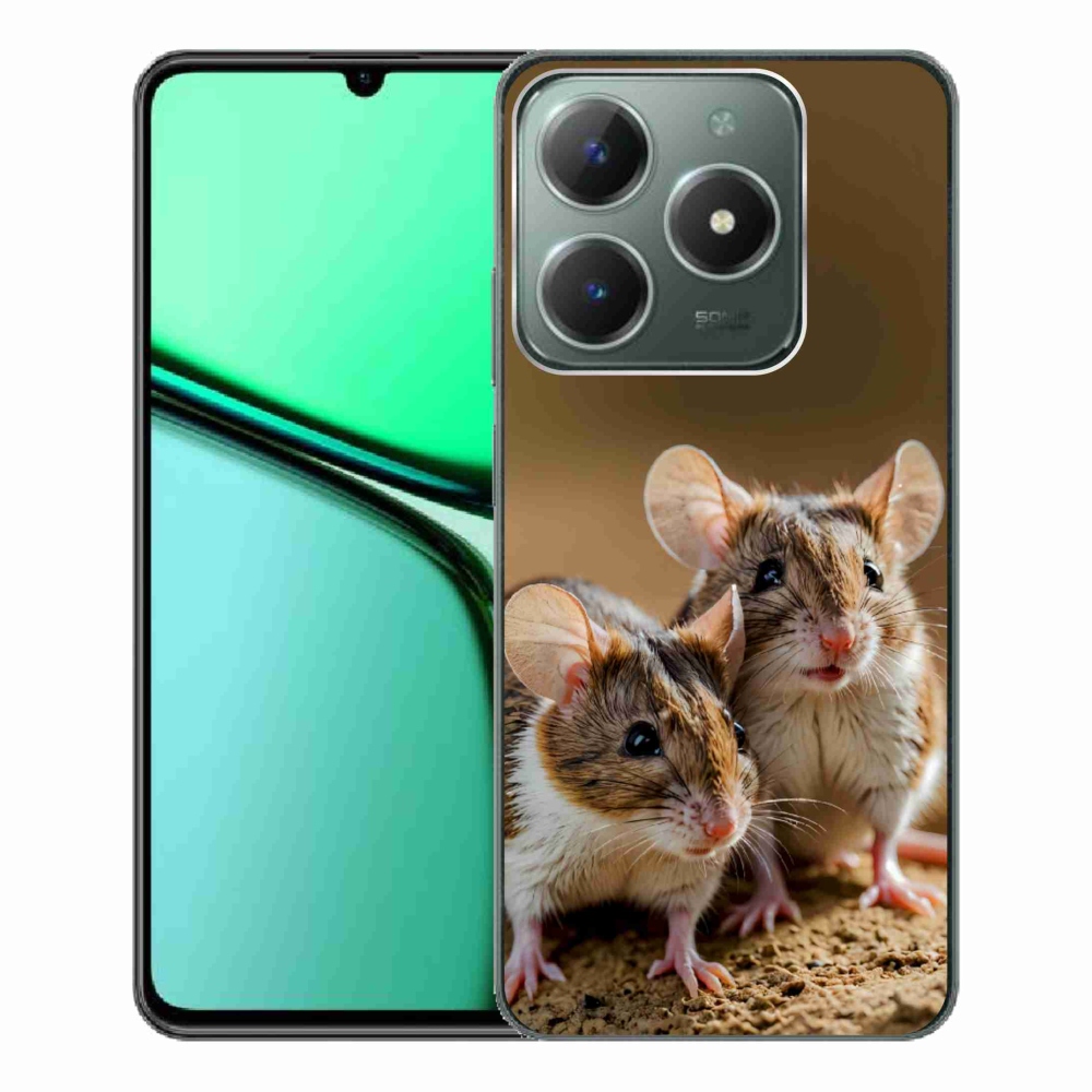 Gelový kryt mmCase na Realme C61 - myší duo