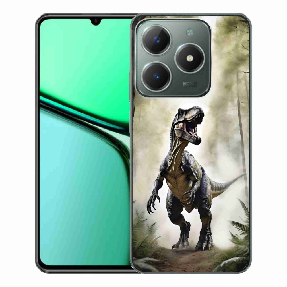 Gelový kryt mmCase na Realme C61 - naštvaný T-Rex