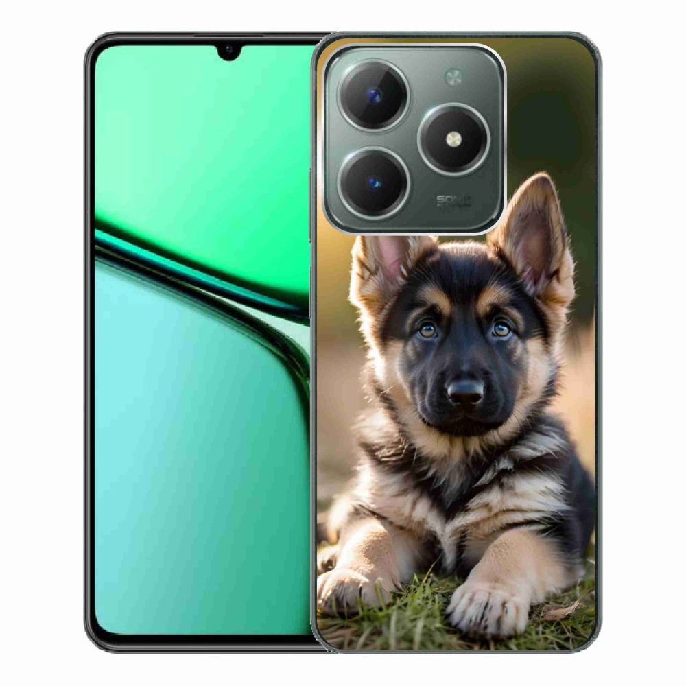 Gelový kryt mmCase na Realme C61 - německý ovčák v přírodě