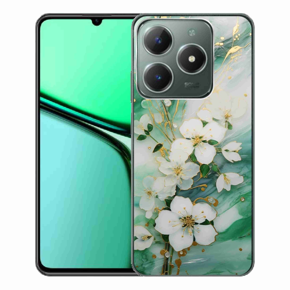 Gelový kryt mmCase na Realme C61 - něžné květy