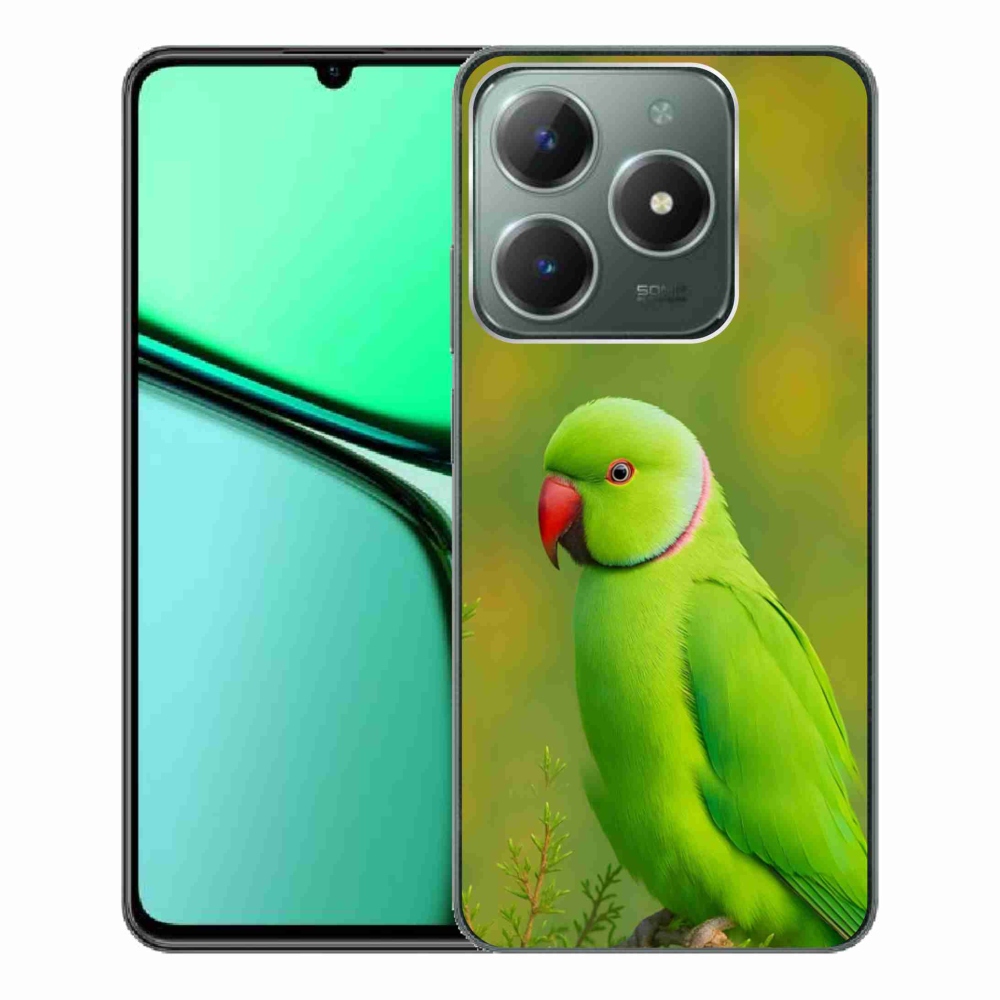Gelový kryt mmCase na Realme C61 - papoušek alexandr 2