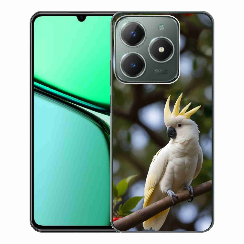 Gelový kryt mmCase na Realme C61 - papoušek kakadu 3