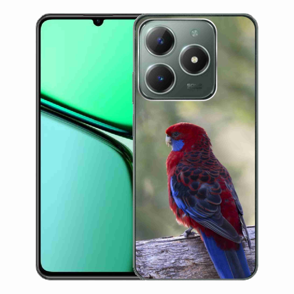 Gelový kryt mmCase na Realme C61 - papoušek rosela