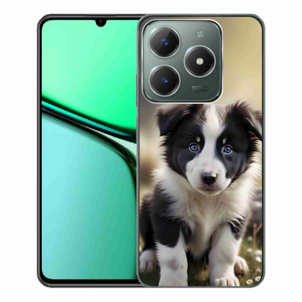 Gelový kryt mmCase na Realme C61 - roztomilá border kolie