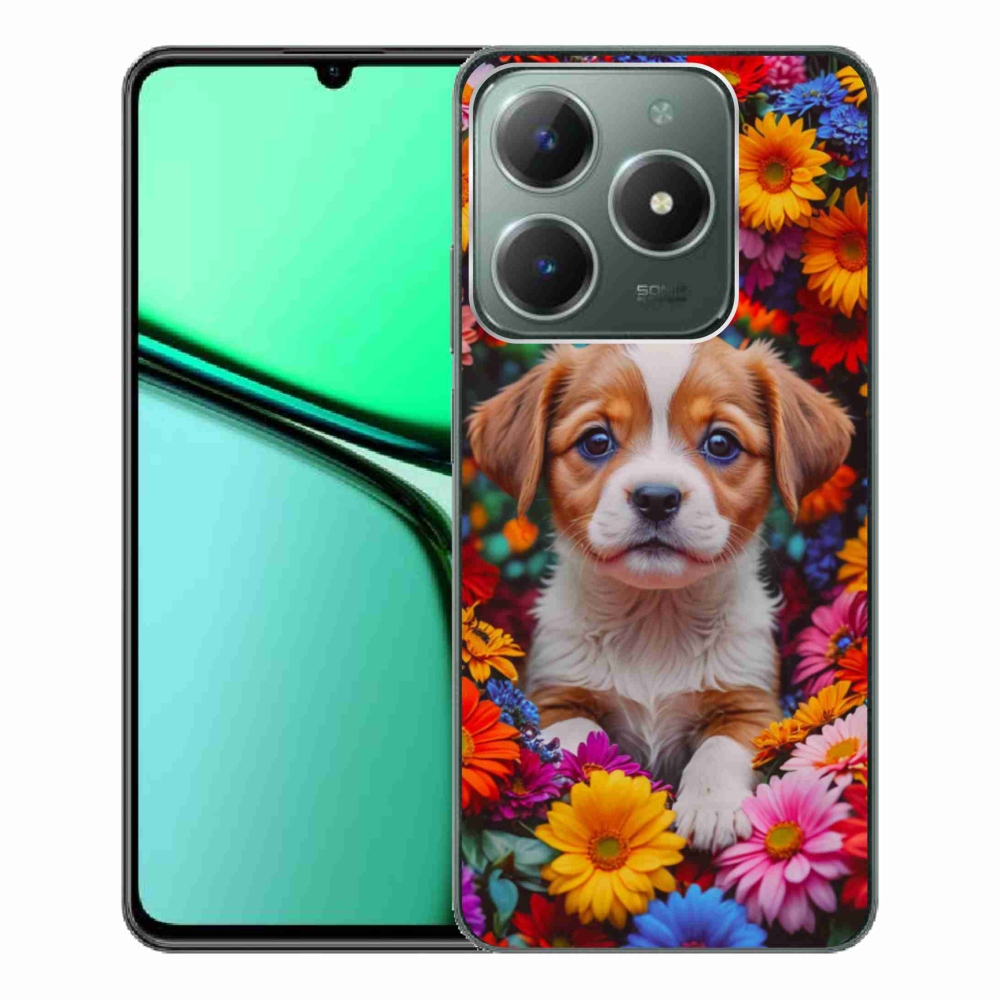 Gelový kryt mmCase na Realme C61 - roztomilé štěně