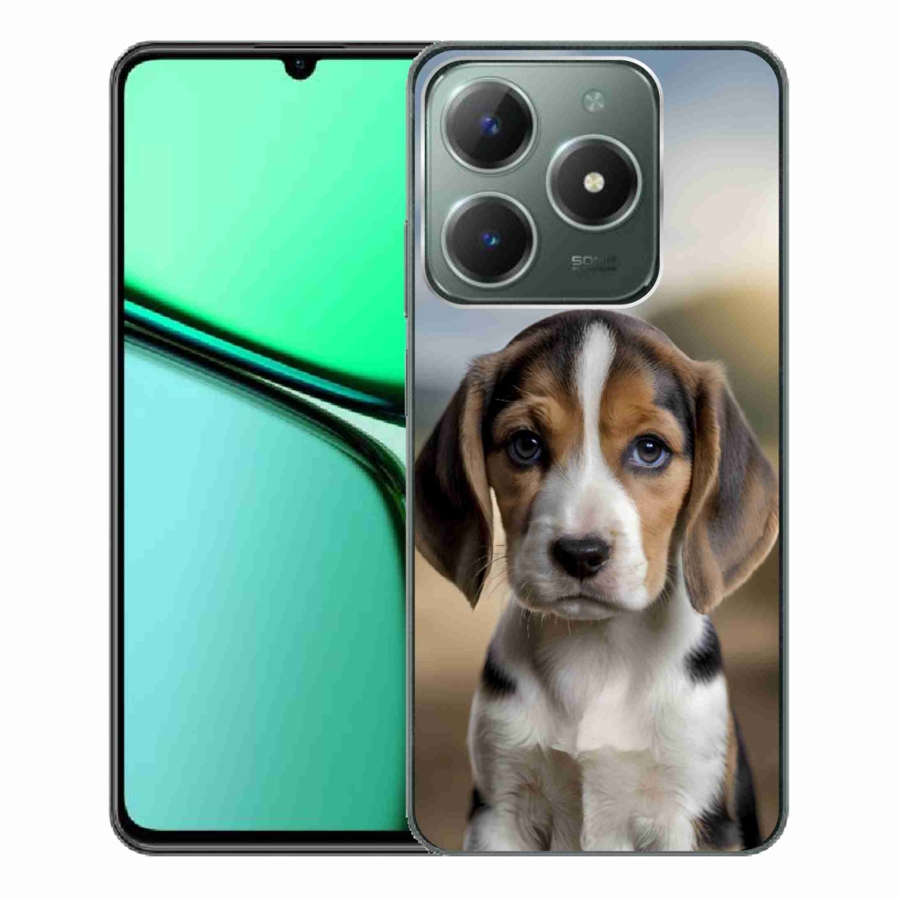 Gelový kryt mmCase na Realme C61 - roztomilý bígl