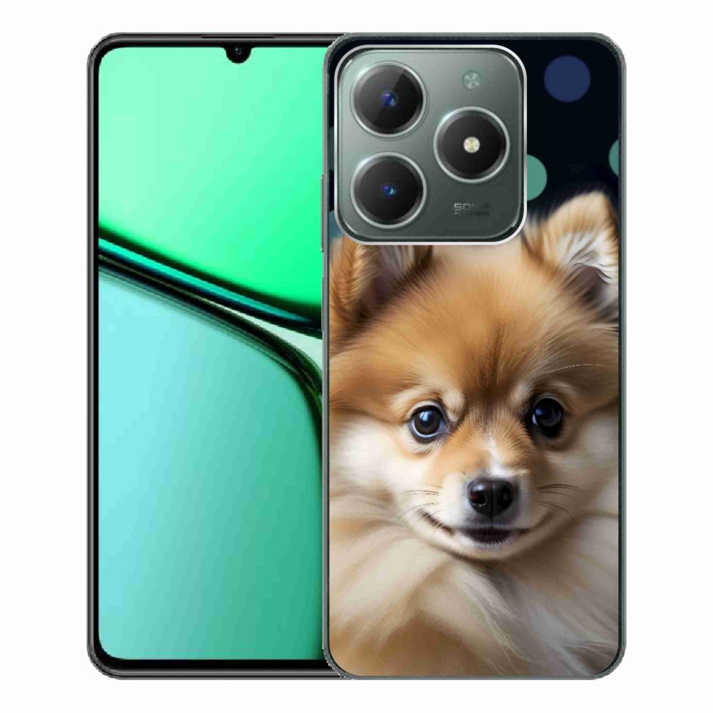 Gelový kryt mmCase na Realme C61 - roztomilý pomeranian
