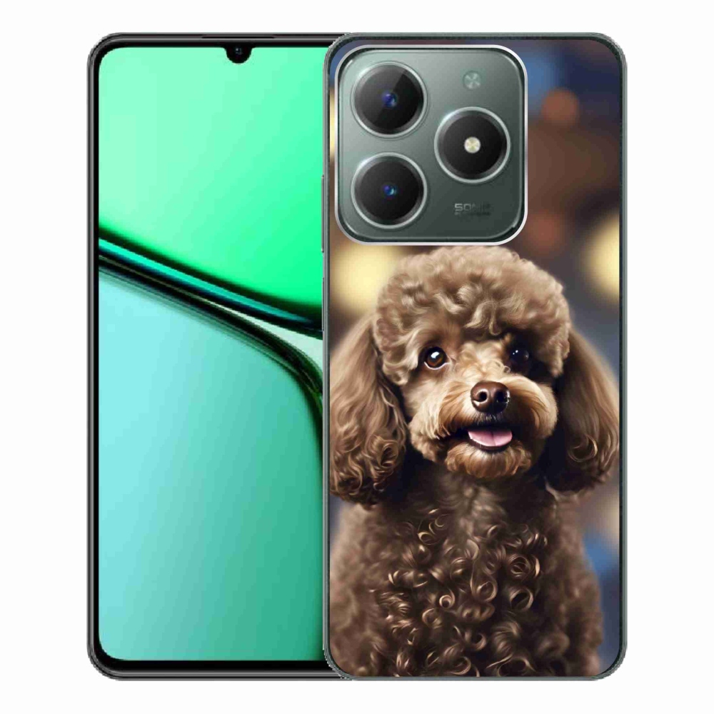 Gelový kryt mmCase na Realme C61 - roztomilý pudl