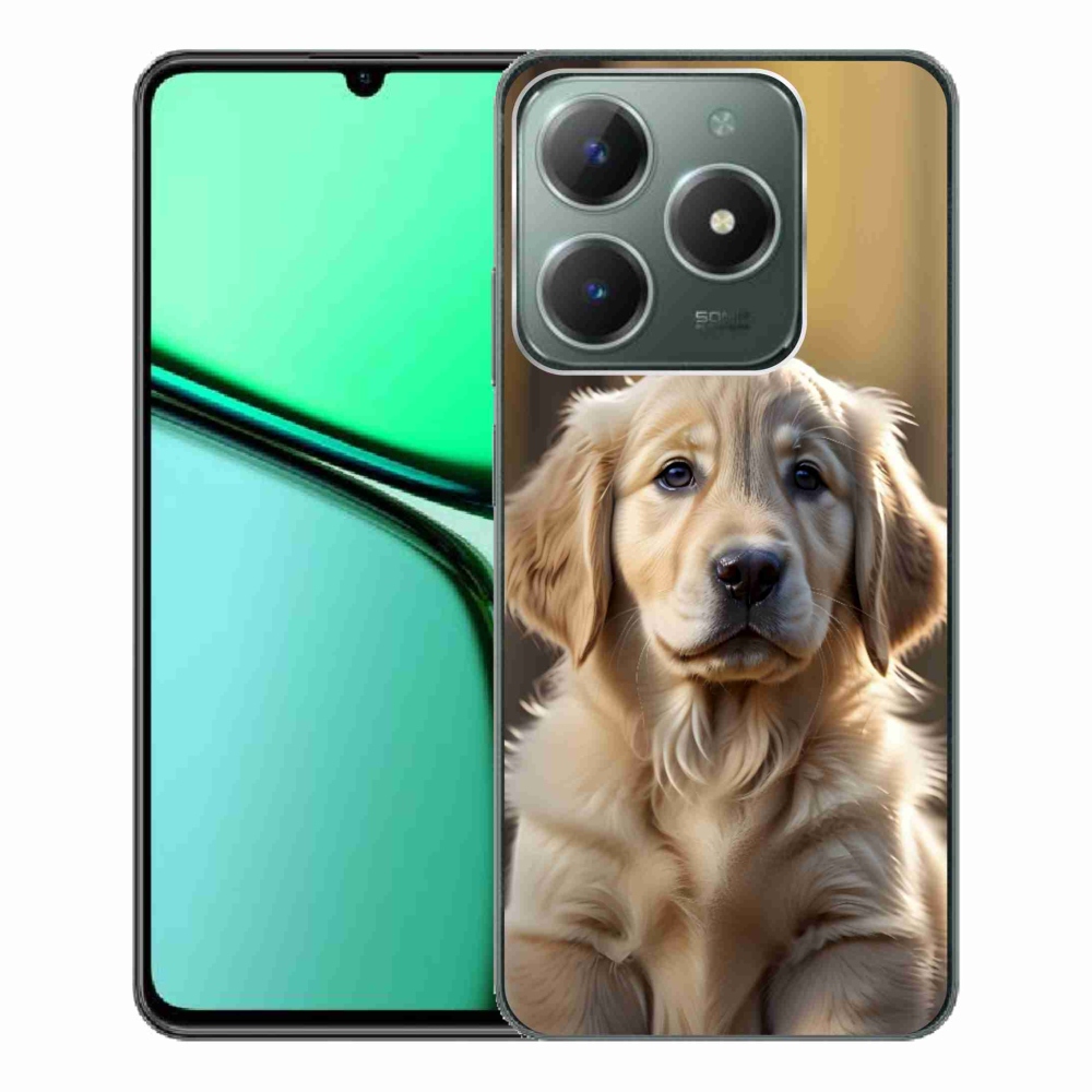 Gelový kryt mmCase na Realme C61 - roztomilý zlatý retrívr