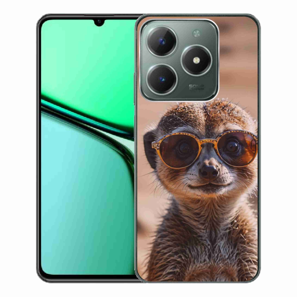 Gelový kryt mmCase na Realme C61 - stylová surikata