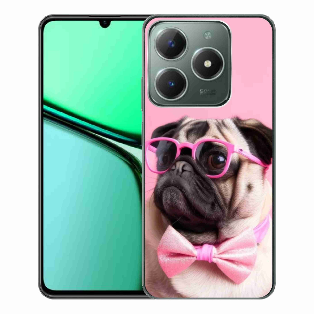 Gelový kryt mmCase na Realme C61 - stylový mops