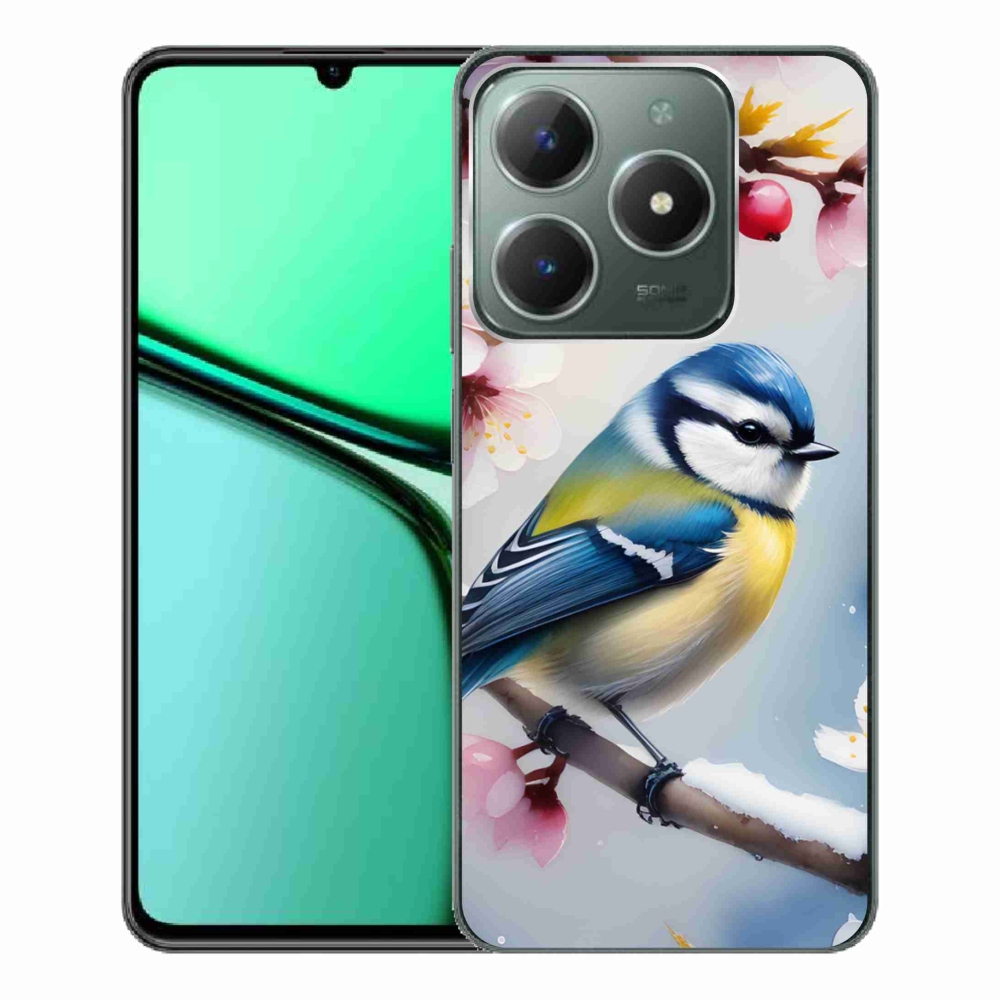 Gelový kryt mmCase na Realme C61 - sýkorka